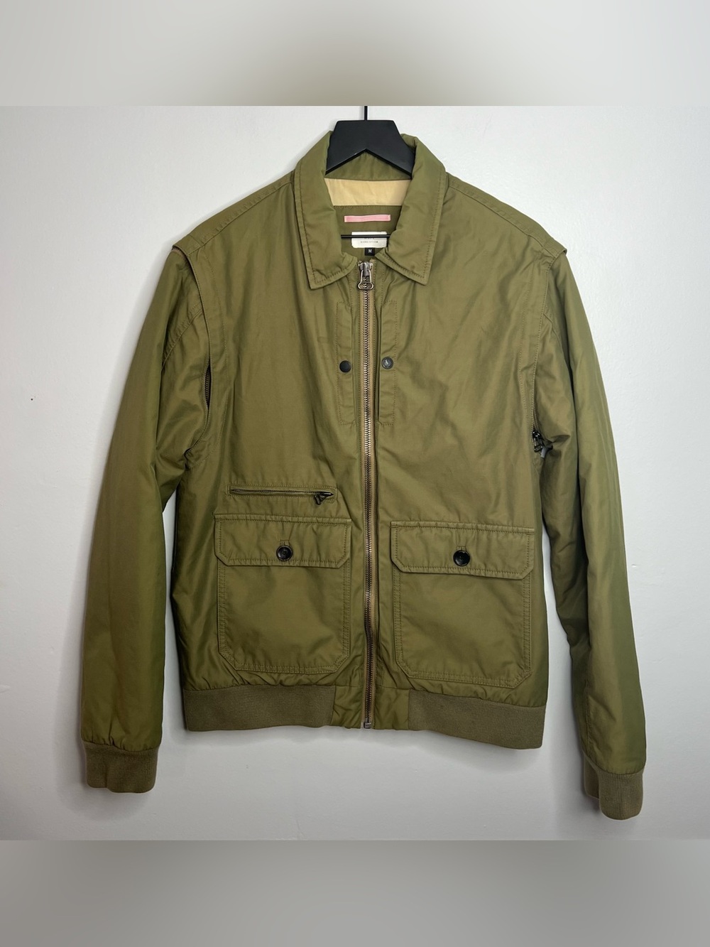 Apolis Global Citizen Nylon Cotton Cameraman Jacket Mens Medium Green Vest